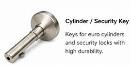 Cylinder security key